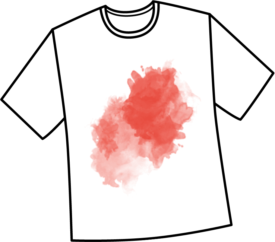 Tomato Sauce - Stain On Shirt Transparent (912x802), Png Download