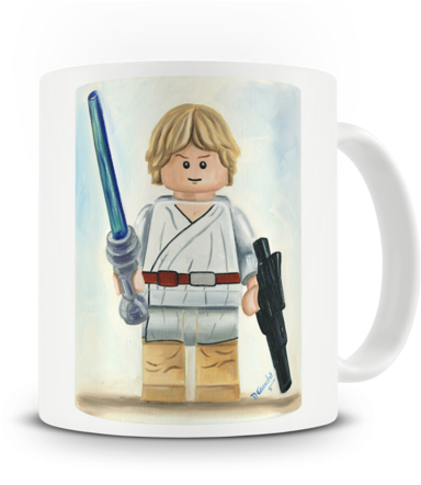 Luke Mug - Luke Skywalker (480x480), Png Download