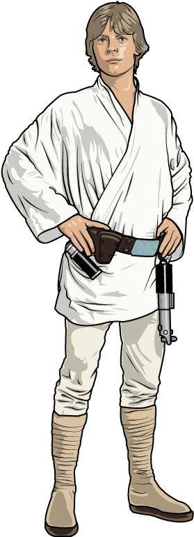 Luke Skywalker Comic Book Star Wars - Star Wars Luke Skywalker Comic (360x797), Png Download