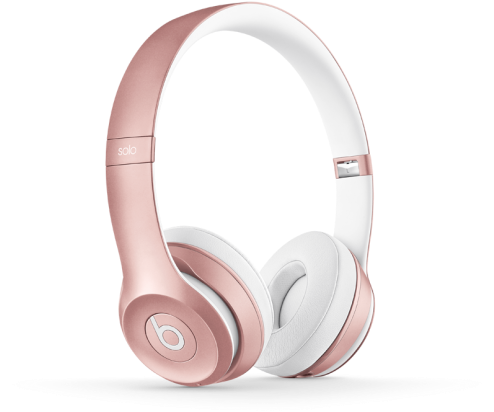 Clipart Library Library Rose Gold Beats Headphones - Beats By Dr. Dre Solo2 Wireless On-ear Headphone - (620x434), Png Download