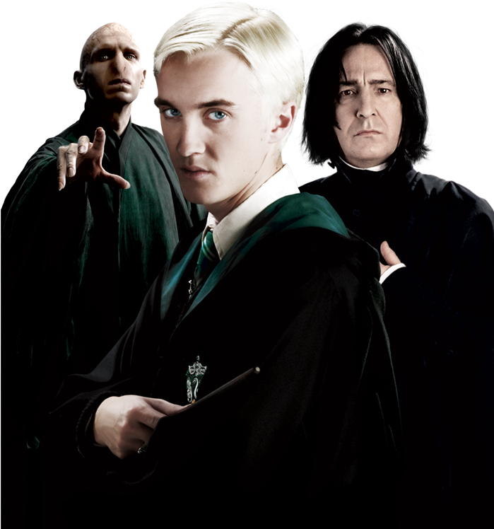 Wohp03 Drk Ca - Draco Malfoy Und Snape (698x768), Png Download