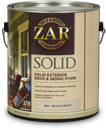 Zar® Solid Color Deck & Siding Stain - Wood Sealer (400x500), Png Download