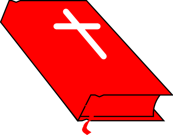 Red Clip Art At Clker Com Online - Bible Clip Art (600x469), Png Download