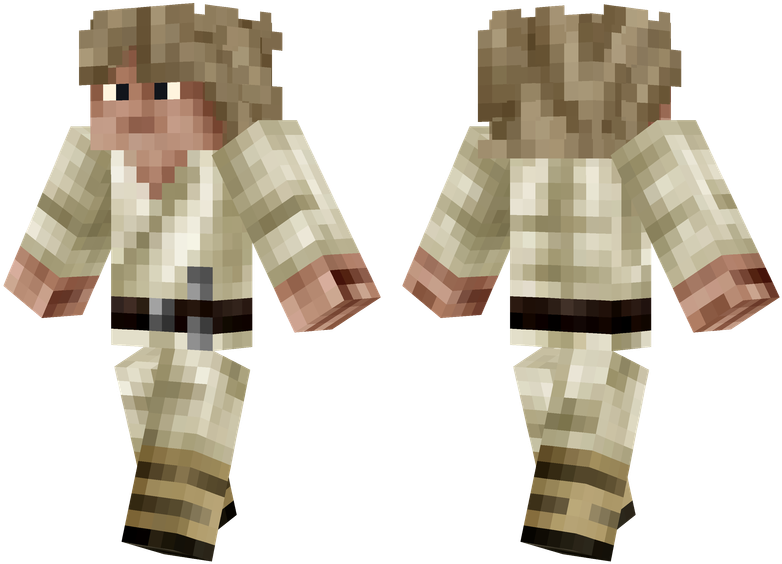 Luke Skywalker - Minecraft Luke Skywalker Skin (804x576), Png Download