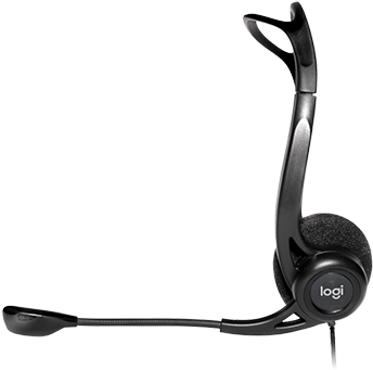 H370 Usb Computer Headset Rs - Logitech Usb Headset H 370 (393x393), Png Download