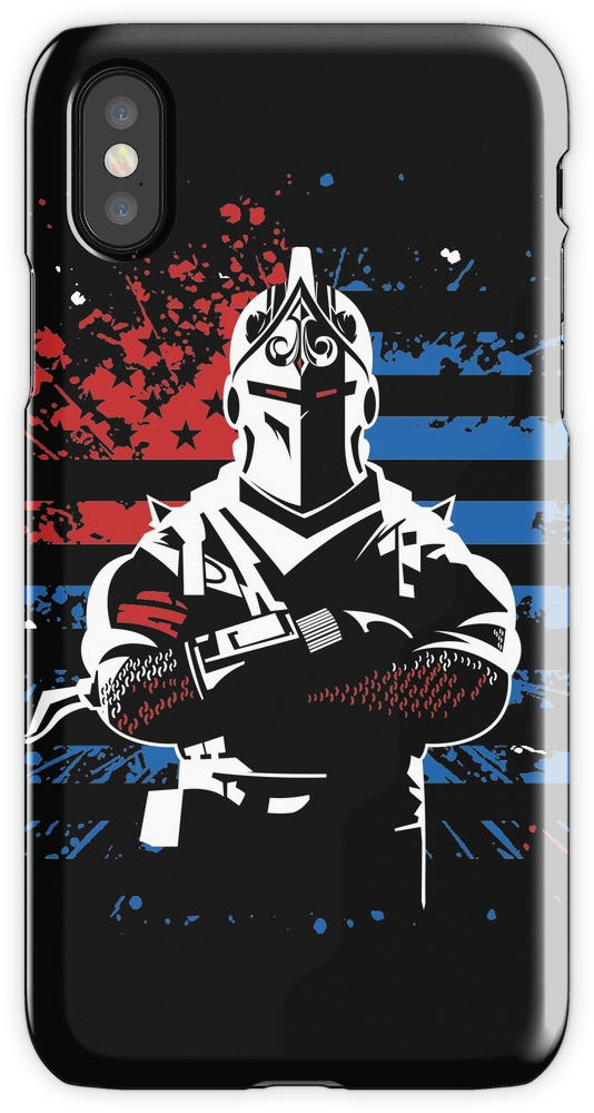 Fortnite Black Knight Tshirt American Flag / Fortnite - Fortnite Black Knight (750x1000), Png Download