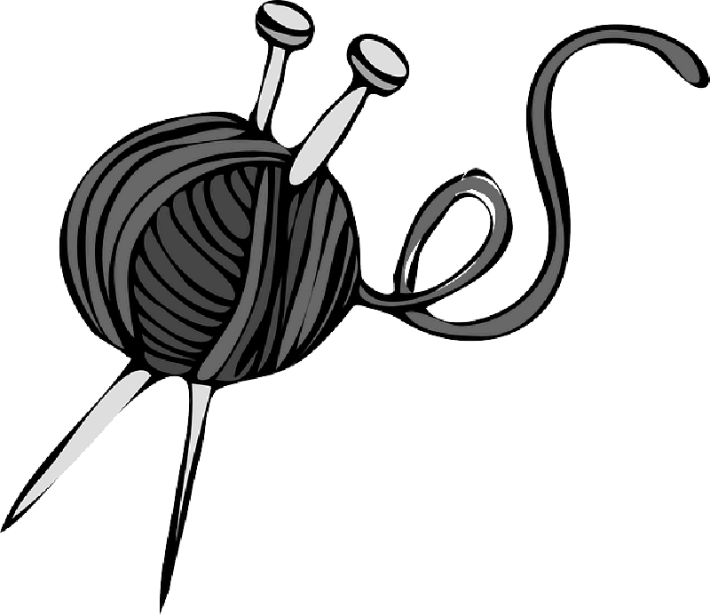 Yarn, Green, Knitting, Ball, Clothing, Thread - Crochet Hook Clip Art (800x693), Png Download