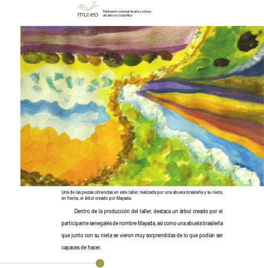 El Árbol Que Pintó Mayada Fall, Uno De Los Participantes - Painting (559x573), Png Download