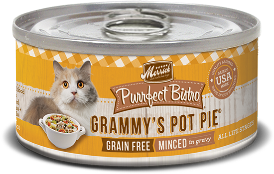 Purrfect Bistro Grain Free Minced Grammy's Pot Pie - Merrick Salmon Pate Petco (650x411), Png Download
