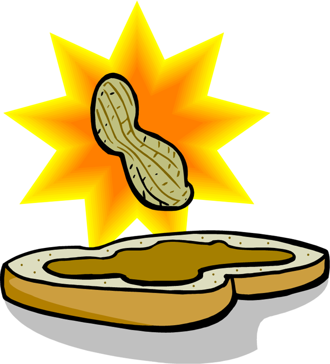 Peanut Butter Cookie Clip Art - Peanut Butter Sandwich Clip Art (681x750), Png Download
