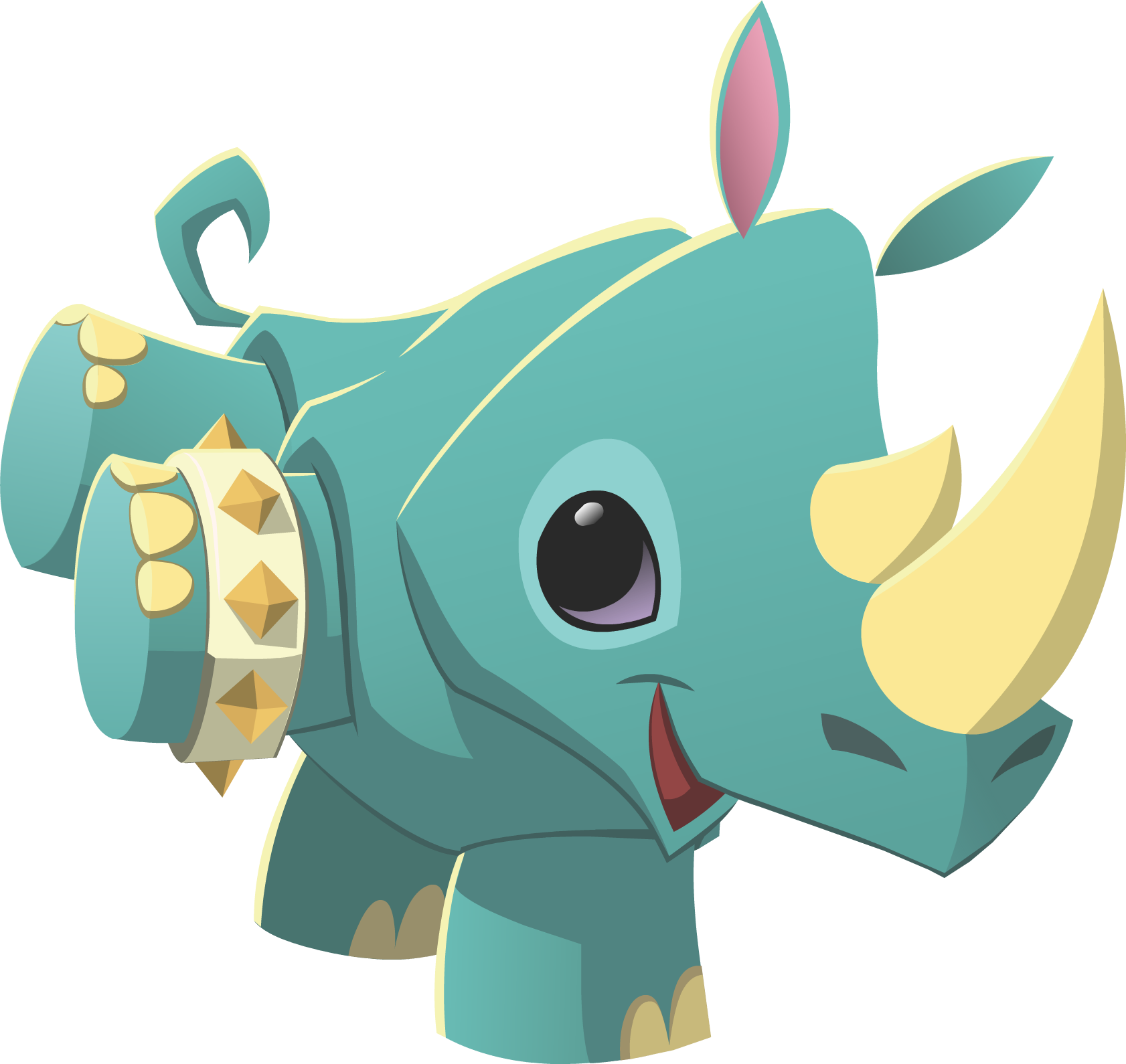 Image Result For Animal Jam Spike Transparent - Animal Jam Pet Rhino (1682x1590), Png Download