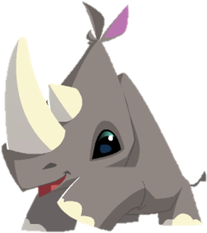 Rhino And Pet Scorpion Graphics - Animal Jam Rhino (463x532), Png Download