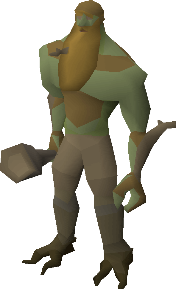 Moss Giant - Runescape Moss Giant (591x967), Png Download