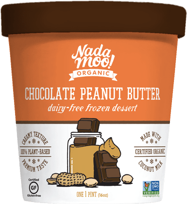 Chocolate Peanut Butter - Nadamoo Chocolate Peanut Butter (400x442), Png Download