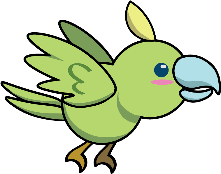 Bird Normal Shaded2 - การ์ตูน ตั๊กแตน น่า รัก (1000x1000), Png Download