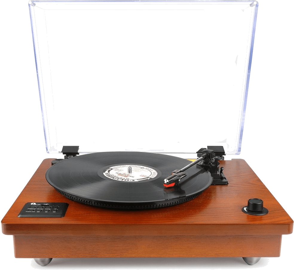 1byone Belt Driven Bluetooth Turntable With Stereo - 1byone Turntable (1016x1016), Png Download