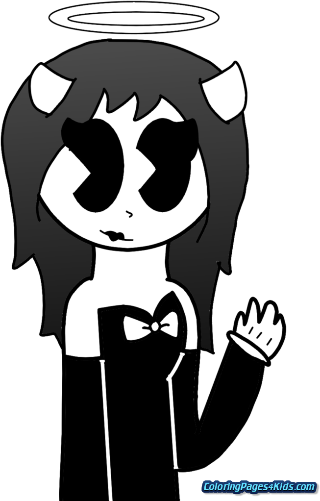 Bendy And The Ink Machine Coloring Pages - Child (752x1063), Png Download
