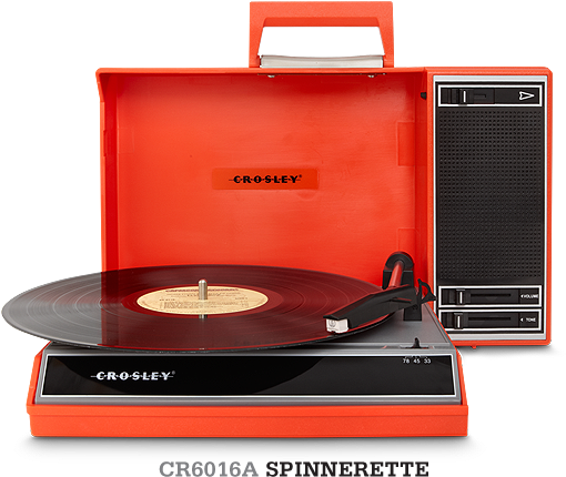 Range Spinnerette - Crosley Cr6016a Spinnerette Portable Turntable (577x510), Png Download