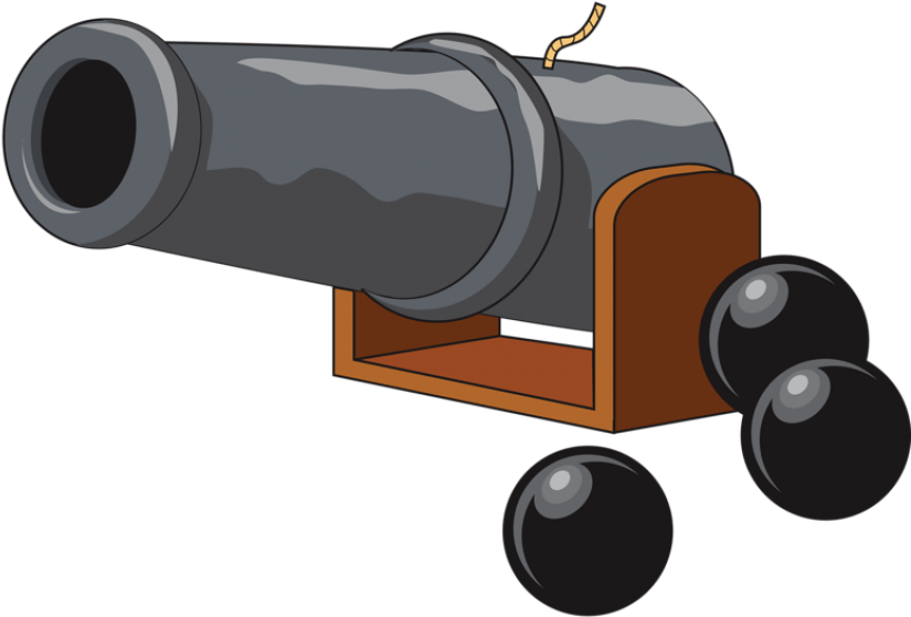 Free Png Cannon Png Images Transparent - Cannonball Note Cards (pk Of 20) (850x714), Png Download