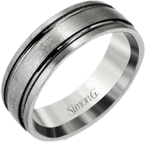 Mens Wedding Rings Gainesville, Fl - Simon G - Men's Wedding Band Lp2185 (910x658), Png Download