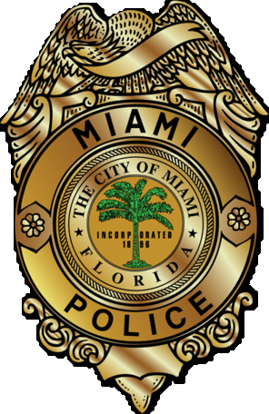 Police Badge Logo Png Picture Freeuse - Miami Police Department Badge (296x456), Png Download