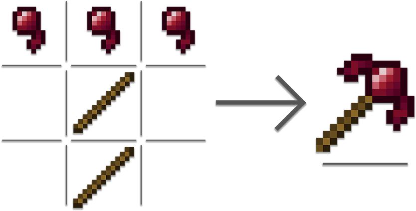 Minecraft Mods Pickaxe 1.11 2 (900x450), Png Download