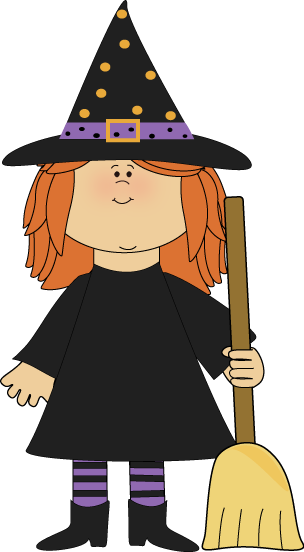 Halloween Clip Art - Witch With An Itch (304x552), Png Download