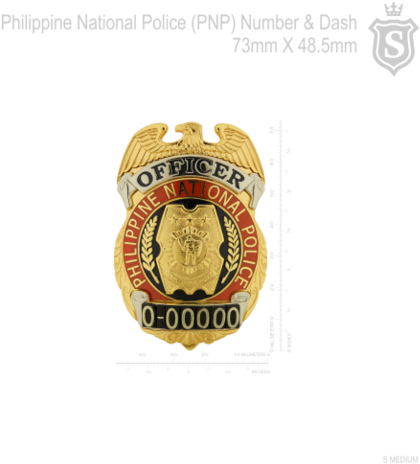 Pnp-philippine National Police Officer Breast Badge - Badge Of Police In Philippines (480x480), Png Download