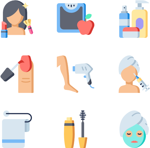 Clip Art Black And White Download Icons Free Hairdressing - Aesthetics (600x564), Png Download