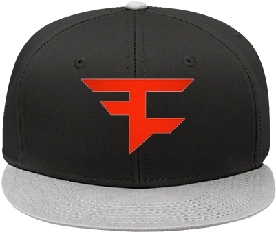 Snap Back Flat Bill Hat - Faze Hat Png (450x450), Png Download