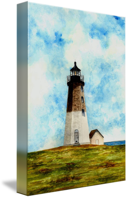 "point Judith Lighthouse" By Michael Vigliotti, Ohio - Lighthouse (420x650), Png Download