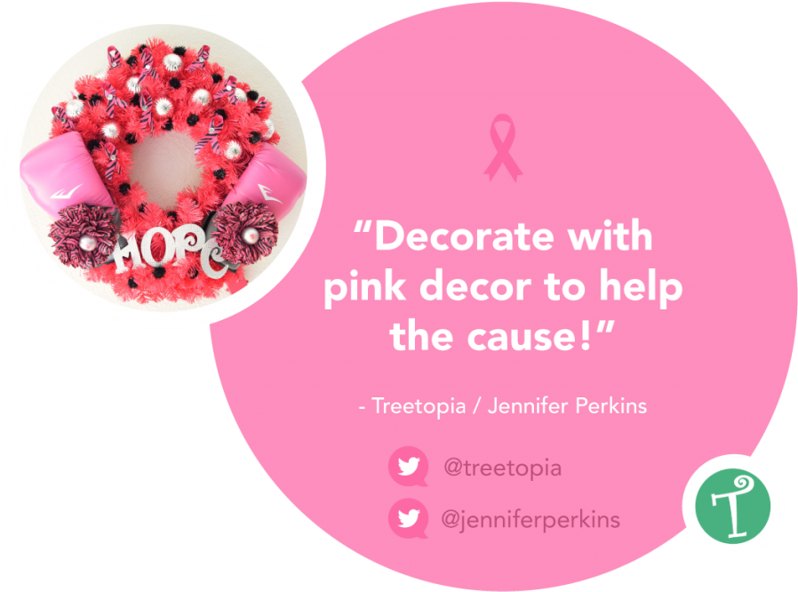 Decorate With Pink Decor To Help The Cause - Breast Cancer Awareness (1024x683), Png Download