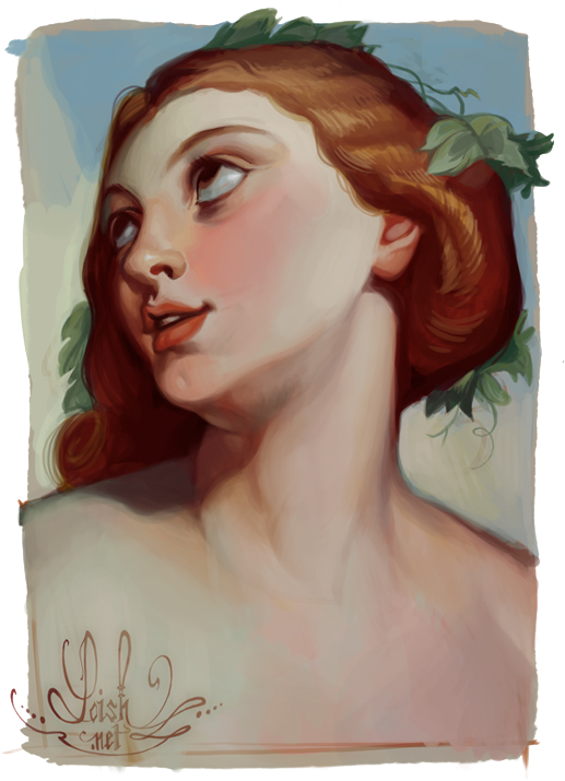 Loish - De Hemelse En Aardse Liefde Ary Scheffer (522x724), Png Download