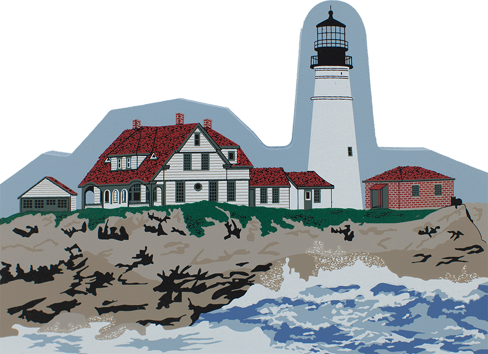 Portland Head Light Lighthouse (1000x725), Png Download