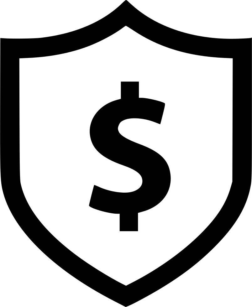 Shield Dollar Sign Secured Shop Comments - Icon For Safe Payment (804x980), Png Download
