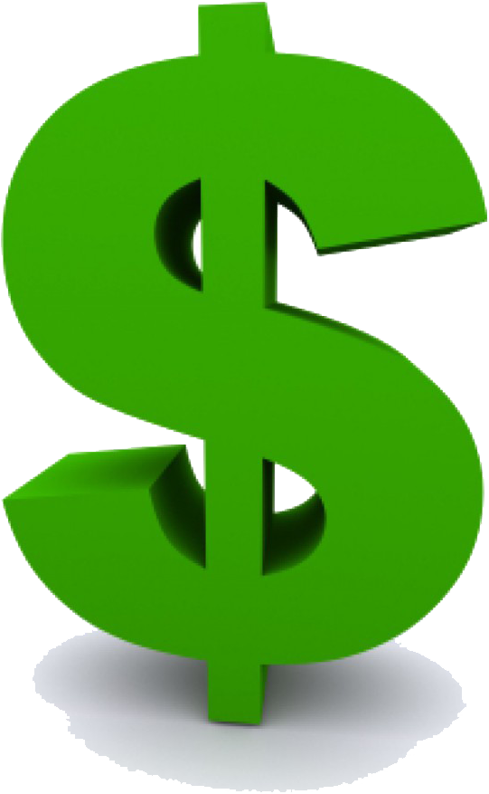 Green Dollar Sign Png Graphic Transparent Download - Dollar Sign Clipart (874x1024), Png Download