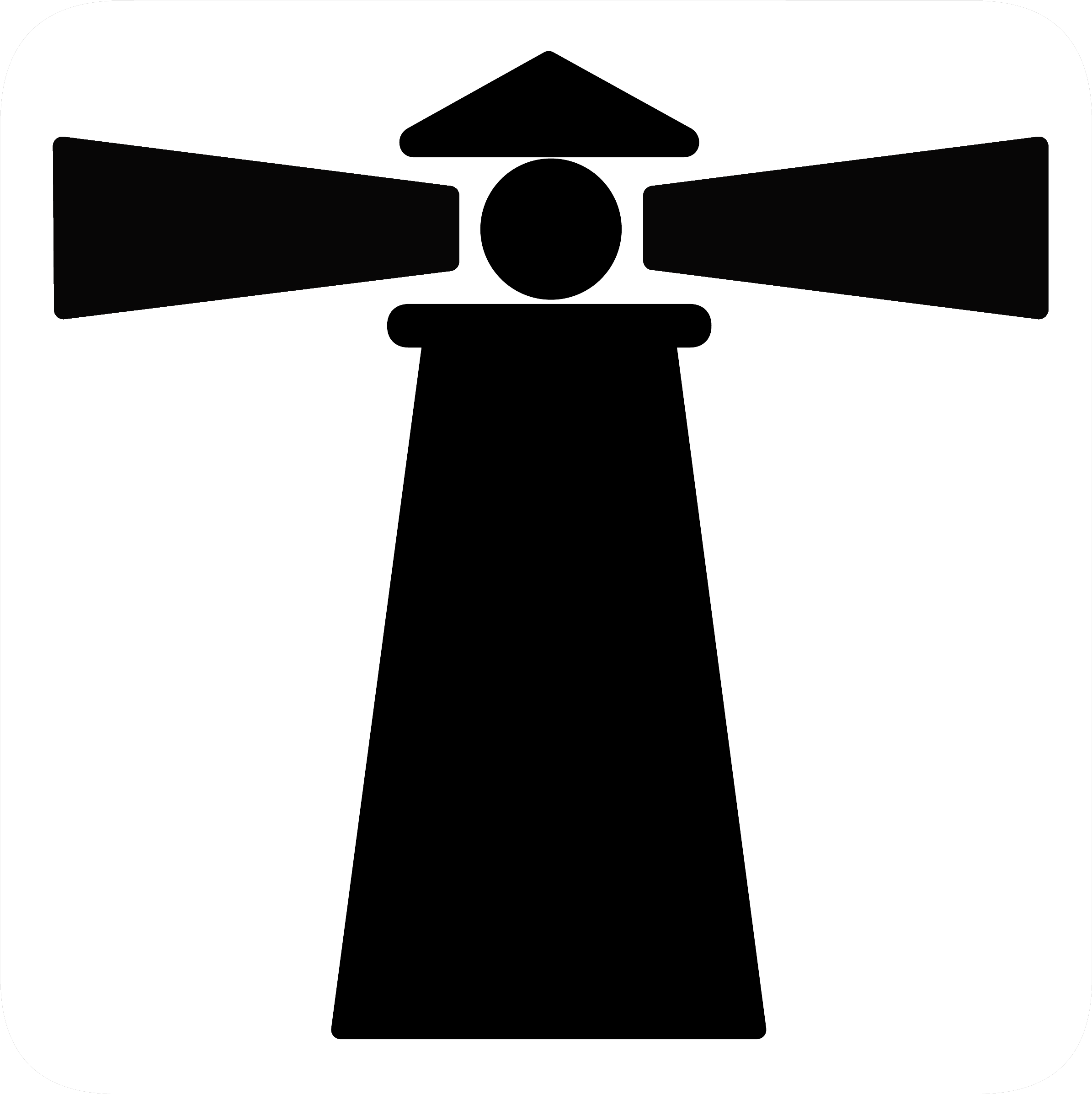 Lighthouse - Symbol Of Light House (2416x2420), Png Download
