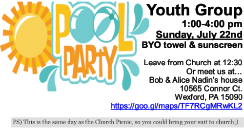 Youth July 22 Pool Party - Pool Party (500x265), Png Download