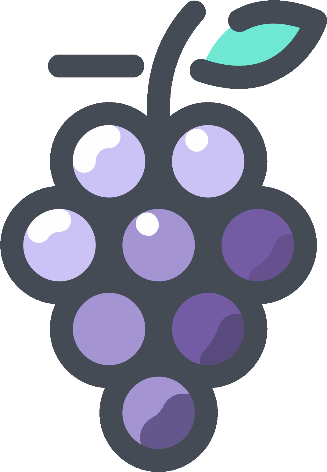 Transparent Grape Vector Download Grapes Vector Png - Grape | Transparent PNG Download | SeekPNG