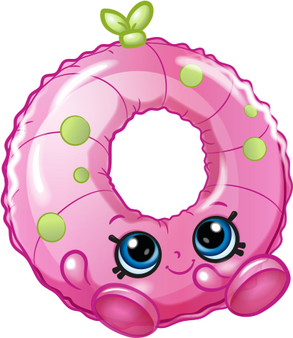 Polly Pool Ring Art - Shopkins Splashy Beach Ball (575x475), Png Download