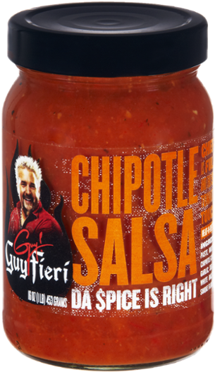 Guy Fieri Salsa, Chipotle, 470ml (600x600), Png Download