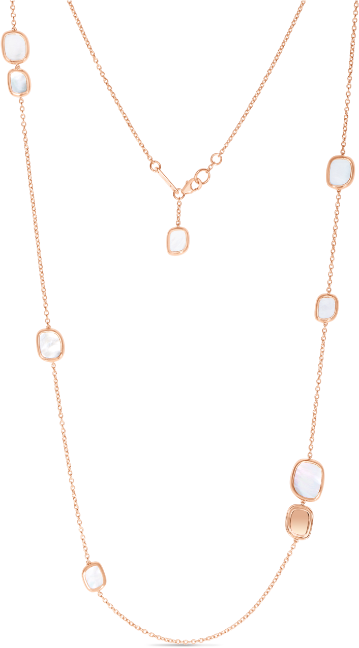 Roberto Coin Black Jade 18k Rose Gold Station - Arrow Necklace With No Background (1600x1600), Png Download