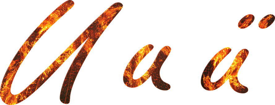 Letter, U, Fire, Embers, Lava, Font, Ue - Fire (889x340), Png Download