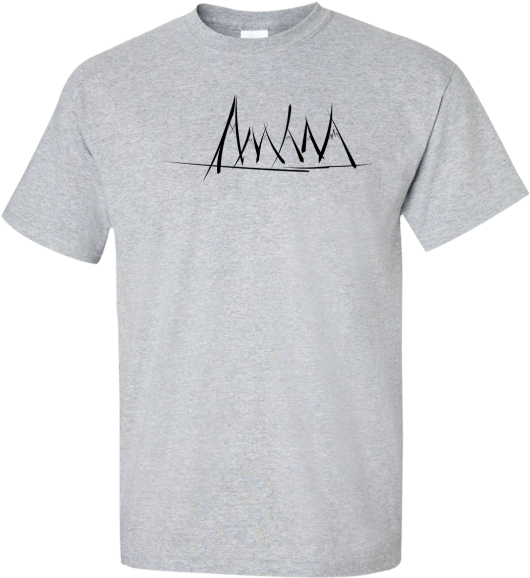 Mountain Brush Strokes Tall T-shirt - Cool Detroit Lions Tshirts (1155x1155), Png Download