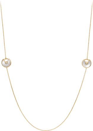 Amulette De Cartier Long Necklace, Xs Model Yellow - Necklace (314x442), Png Download