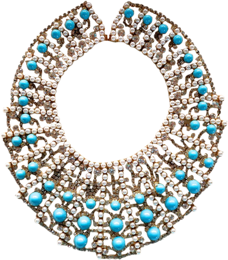 Costume Jewelry Necklace - Kenneth Jay Lane Runway Bib (987x987), Png Download