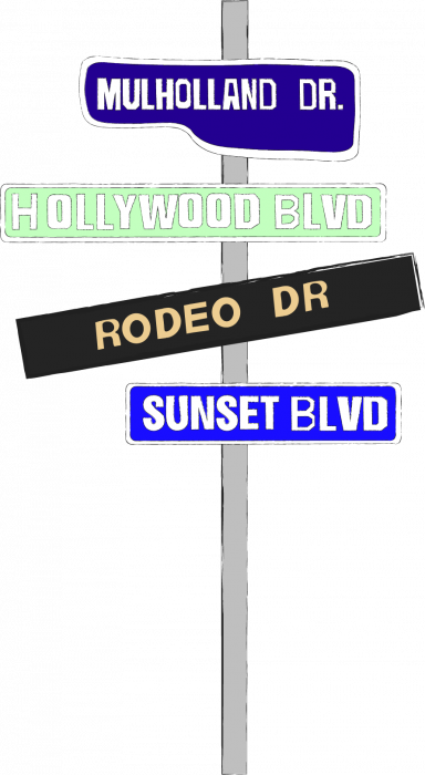 The Shopping Along Rodeo Drive Is The Best Of The Best - Street Sign (384x700), Png Download