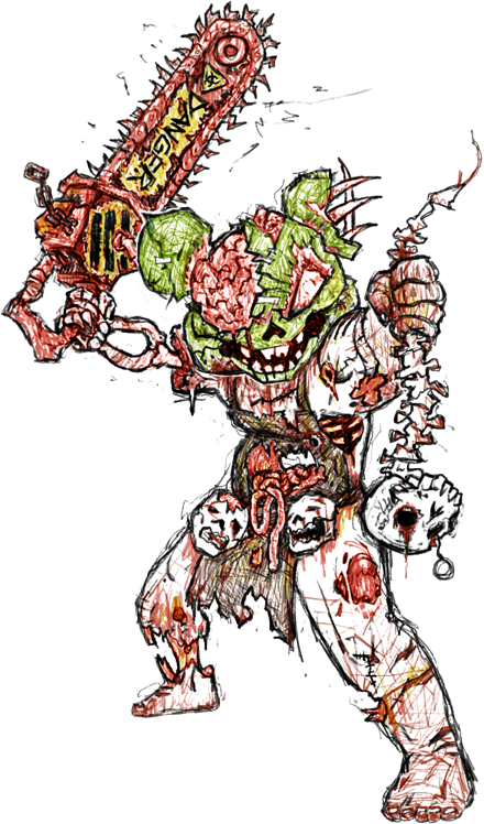 23 Aug - Drawn To Death Alan Png (440x748), Png Download