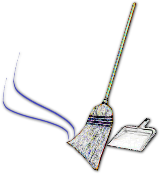 Ceiling Clipart Broom - Free Broom Clip Art (552x600), Png Download