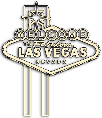 Welcome To Fabulous Las Vegas Sign - Gold Las Vegas Sign (357x414), Png Download